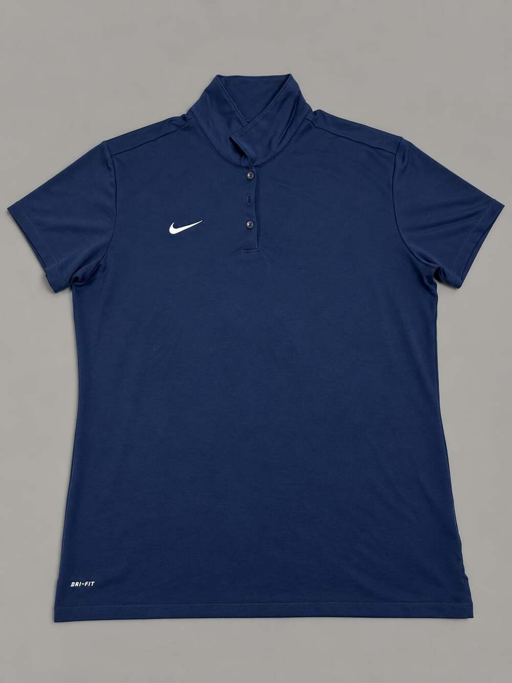 Nike Dri-FIT Navy Blue Mock Neck Polo Shirt Size XXL